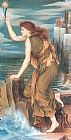 Evelyn De Morgan Famous Paintings - Hero Awaiting the Return of Leander
